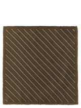 Brunello Cucinelli Brown Silk Foulard