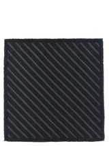 Brunello Cucinelli Gray Silk Pocket Square