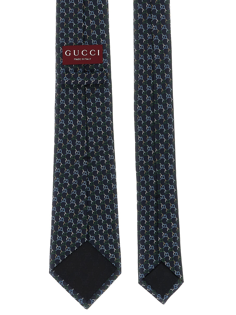 Gucci Blue Silk Tie - Exquisite Craftsmanship and Timeless Elegance