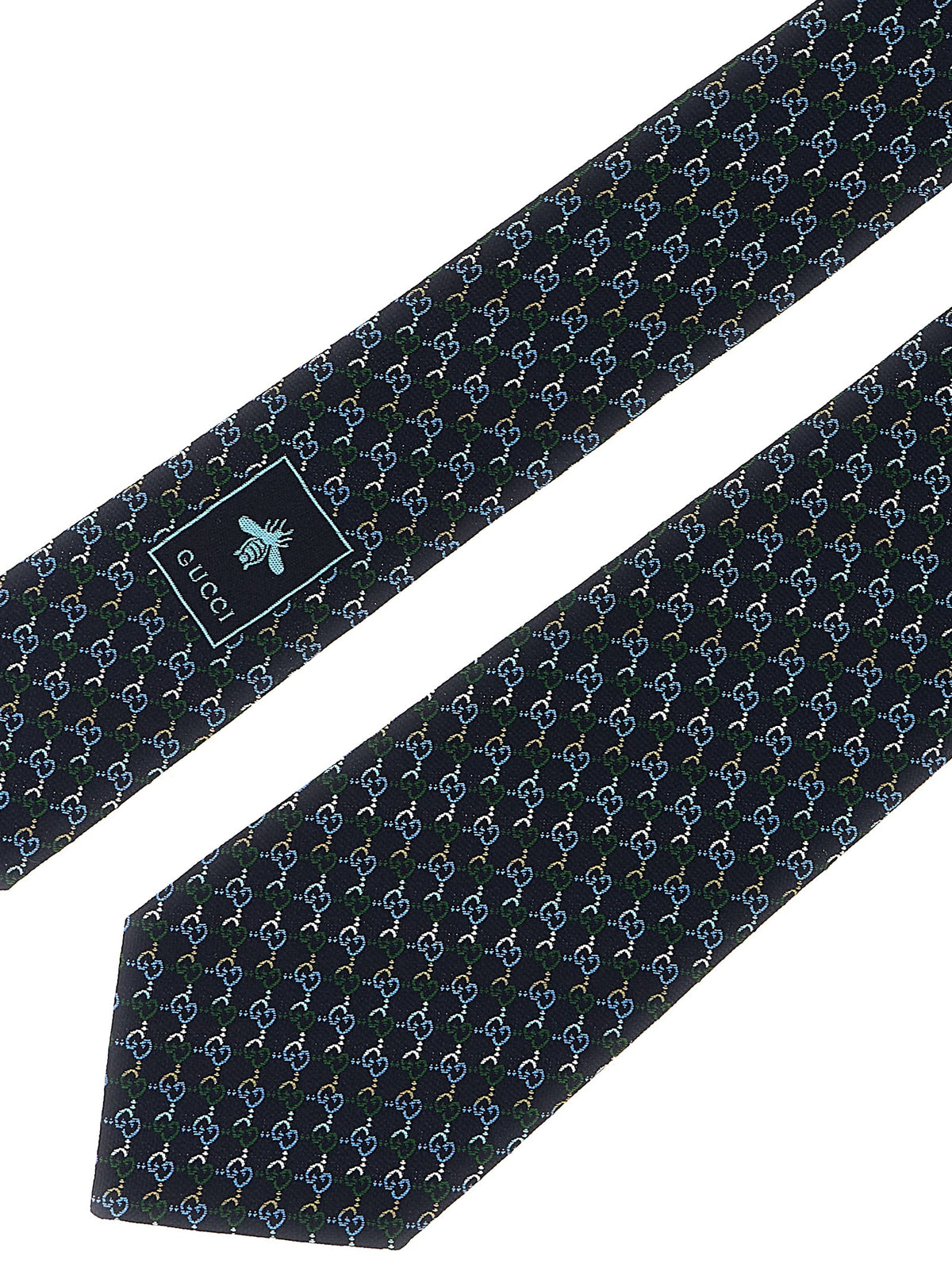 Gucci Blue Silk Tie