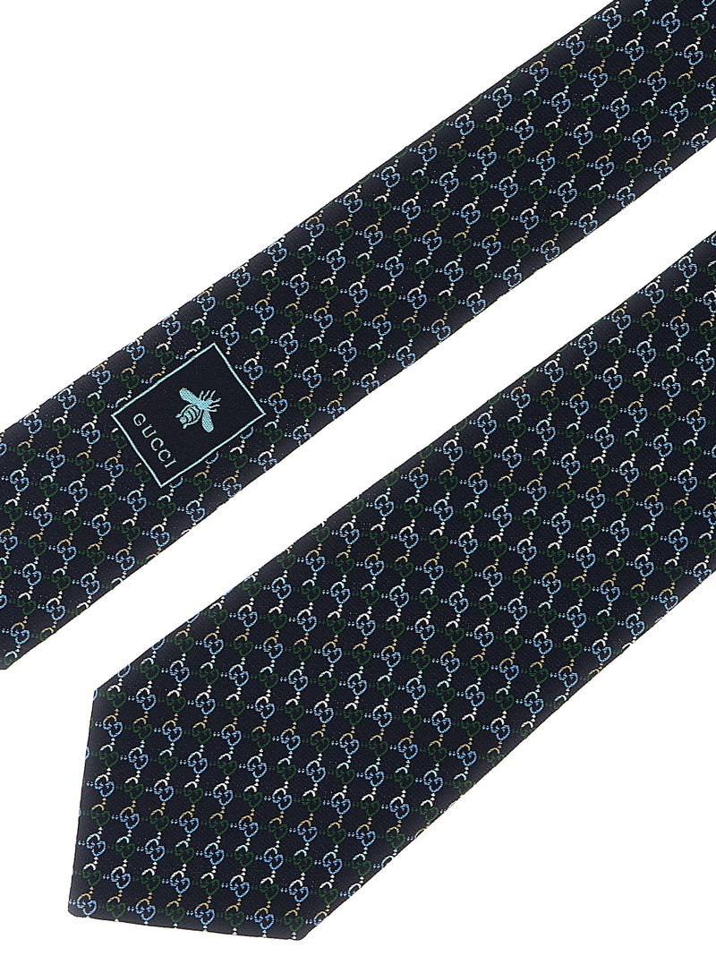 Gucci Blue Silk Tie - Exquisite Craftsmanship and Timeless Elegance