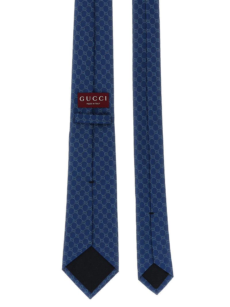 Gucci Blue Silk Tie - Classic Italian Elegance