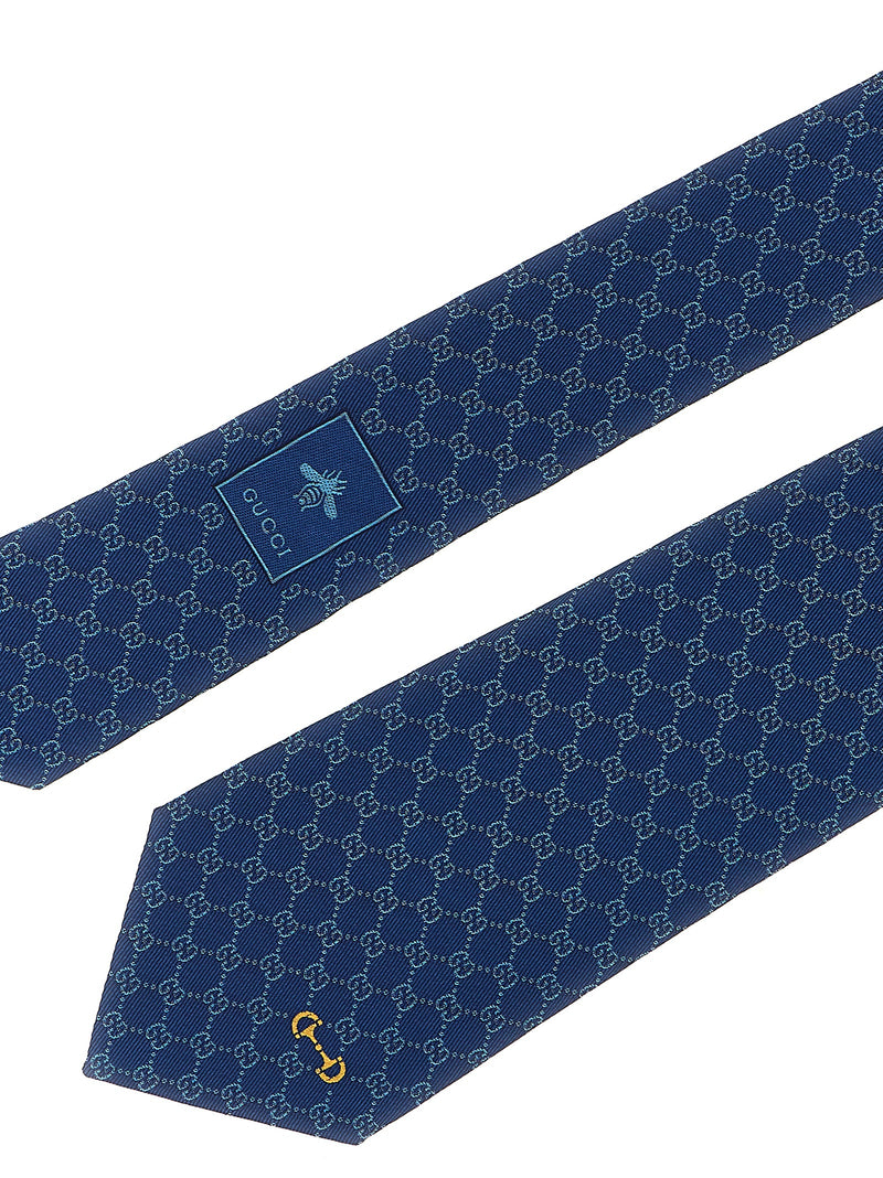 Gucci Blue Silk Tie - Classic Italian Elegance