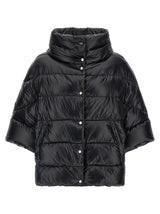Herno Black Polyamide Coat