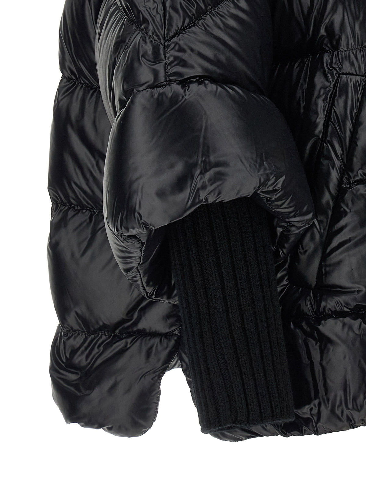 Herno Black Polyamide Coat