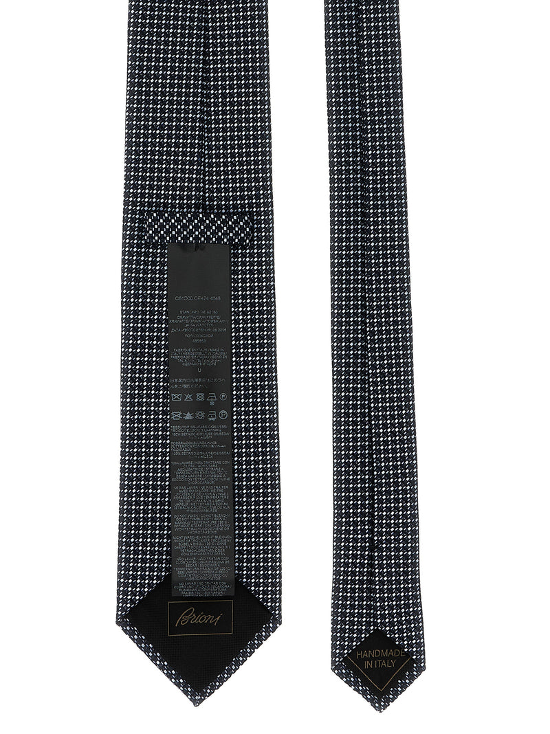Brioni Blue Silk Tie - Elegant Men's Accessory