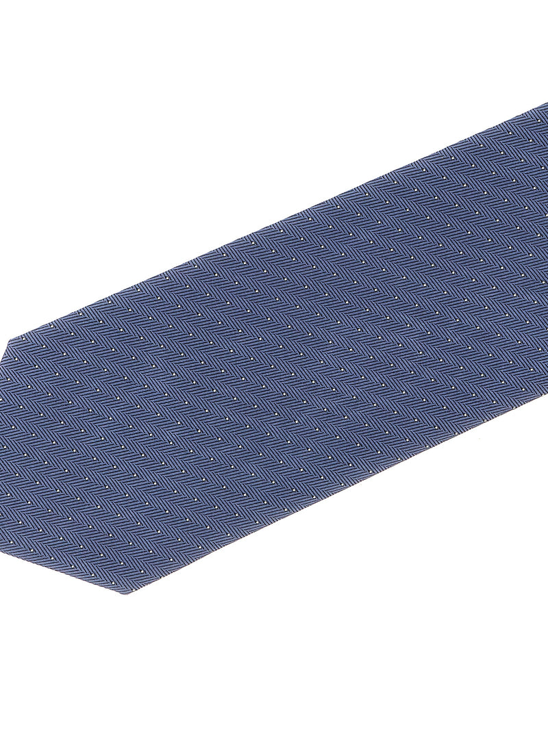 Brioni Blue Silk Tie - Elegant Micro-Polka Dot Design