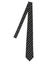 Saint Laurent Black Silk Tie