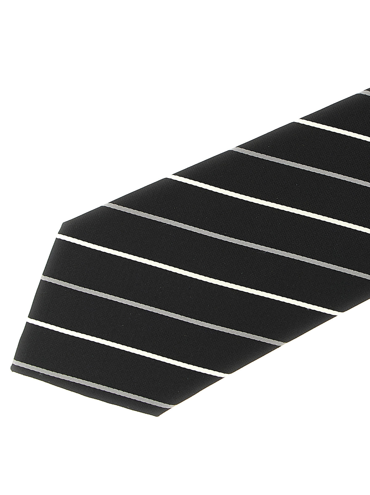 Saint Laurent Black Silk Tie