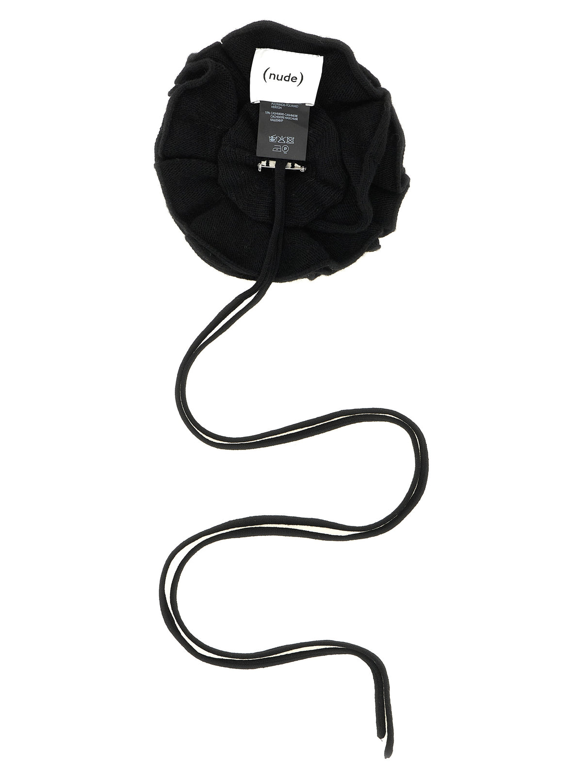 NUDE Black Wool Broch