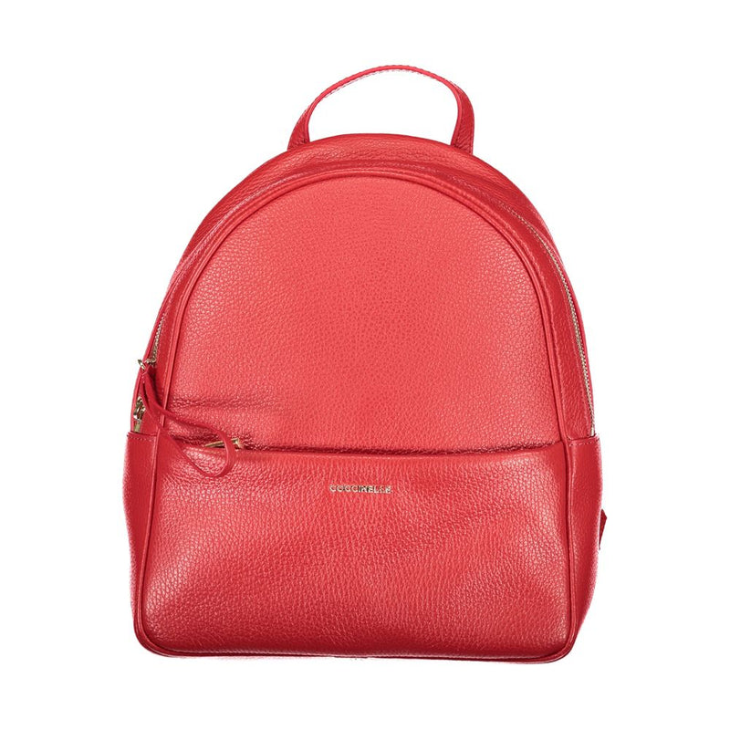 Coccinelle Nory Red Leather Women's Backpack