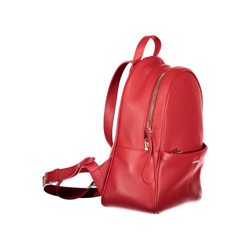 Coccinelle Nory Red Leather Women's Backpack