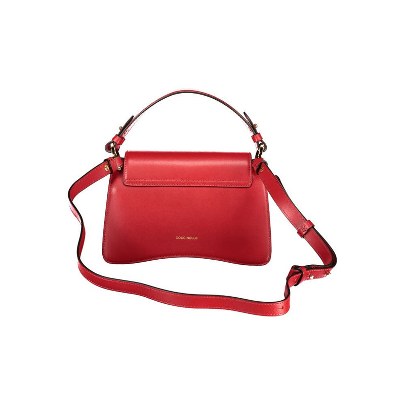 Coccinelle C-Me Calf Bag in Red Leather for Women