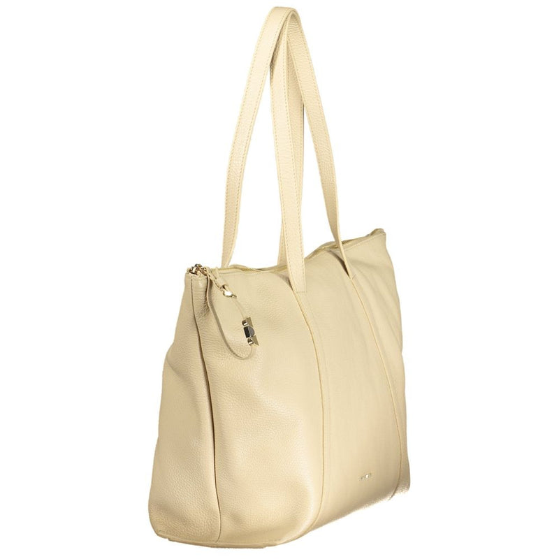 Coccinelle Nory Bag - Beige Leather Women's Handbag