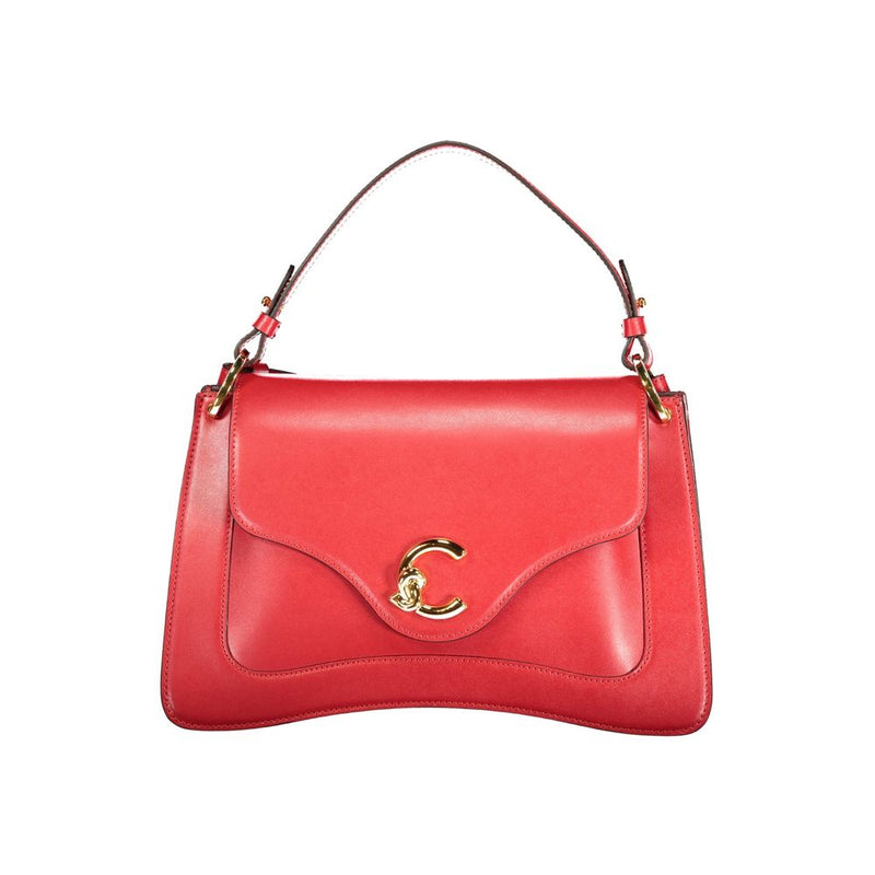 Coccinelle C-Me Calf Red Leather Handbag for Women