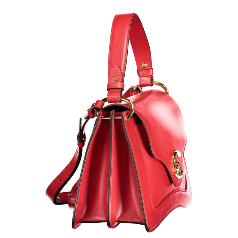 Coccinelle C-Me Calf Red Leather Handbag for Women