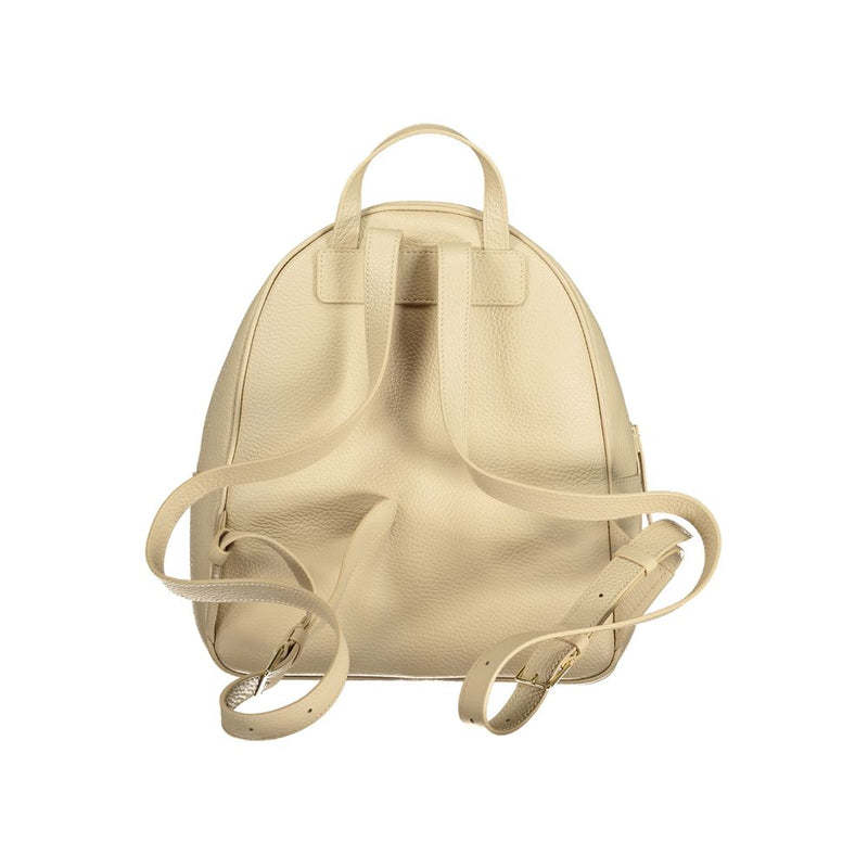 Coccinelle Nory Beige Leather Women's Backpack