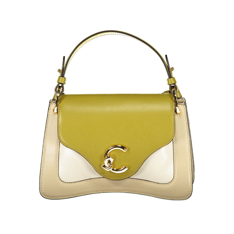 Coccinelle C-Me Calf Tric Green Leather Women's Bag