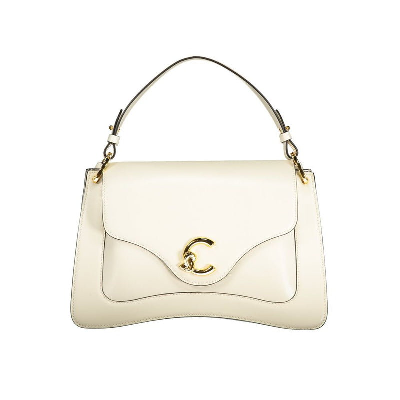 Coccinelle C-ME Calf Bag - Sac en cuir blanc pour femmes