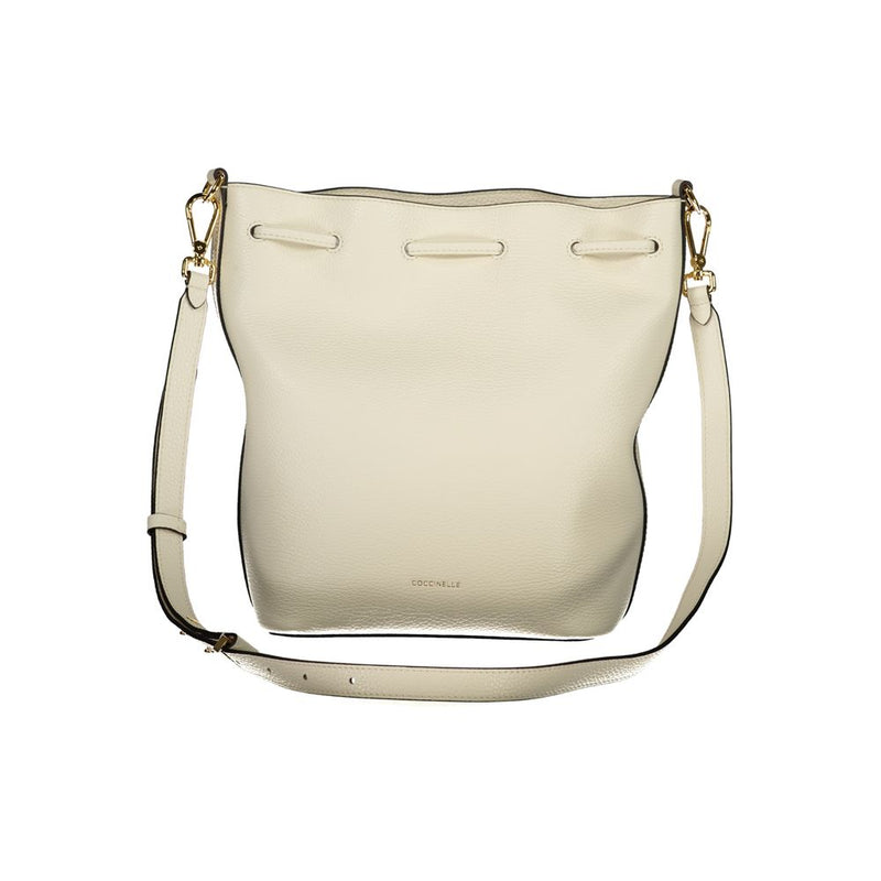 Coccinelle White Leather Handbag - Beat Generatio Bucket Bag