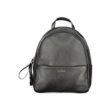 Coccinelle Black Leather Backpack