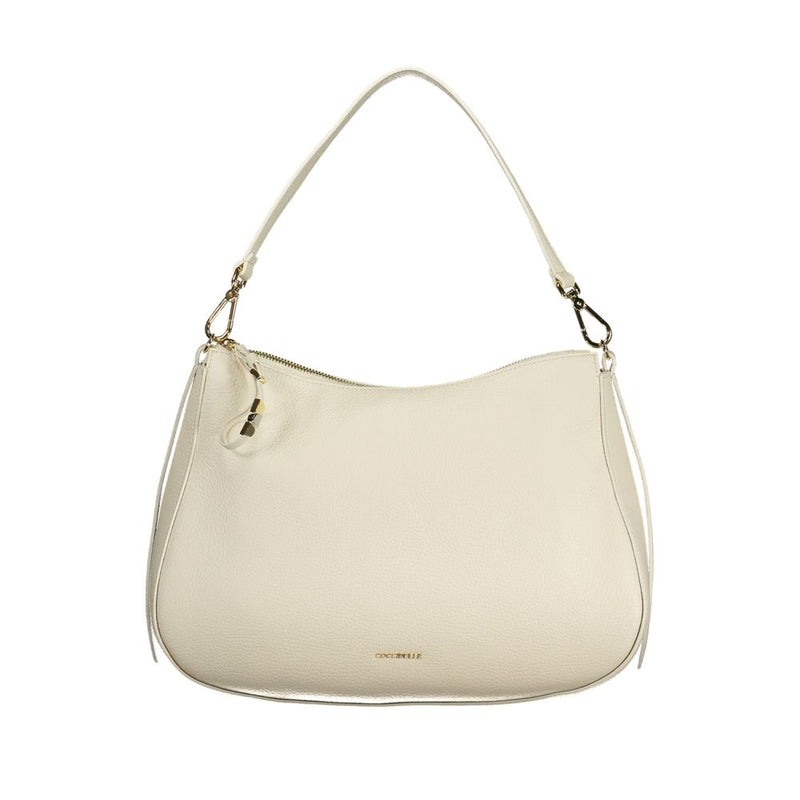 Coccinelle Nory White Leather Handbag - Stylish and Versatile