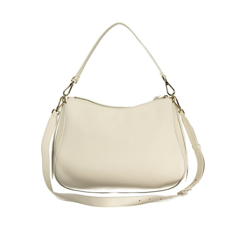 Coccinelle Nory White Leather Handbag - Stylish and Versatile