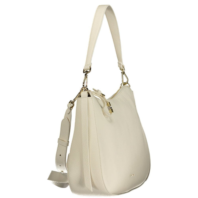 Coccinelle Nory White Leather Handbag - Stylish and Versatile