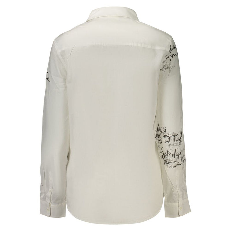 Desigual White Cotton Women's Shirt - Stylish & Comfortable