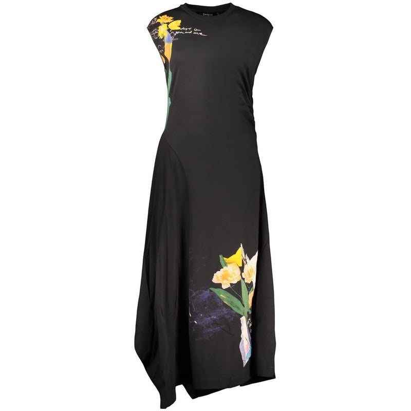 Desigual Leyter Black Cotton Women's Dress