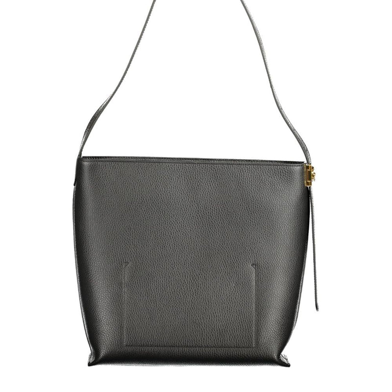 Coccinelle C-Me Lock Bag - Black Leather Women's Handbag