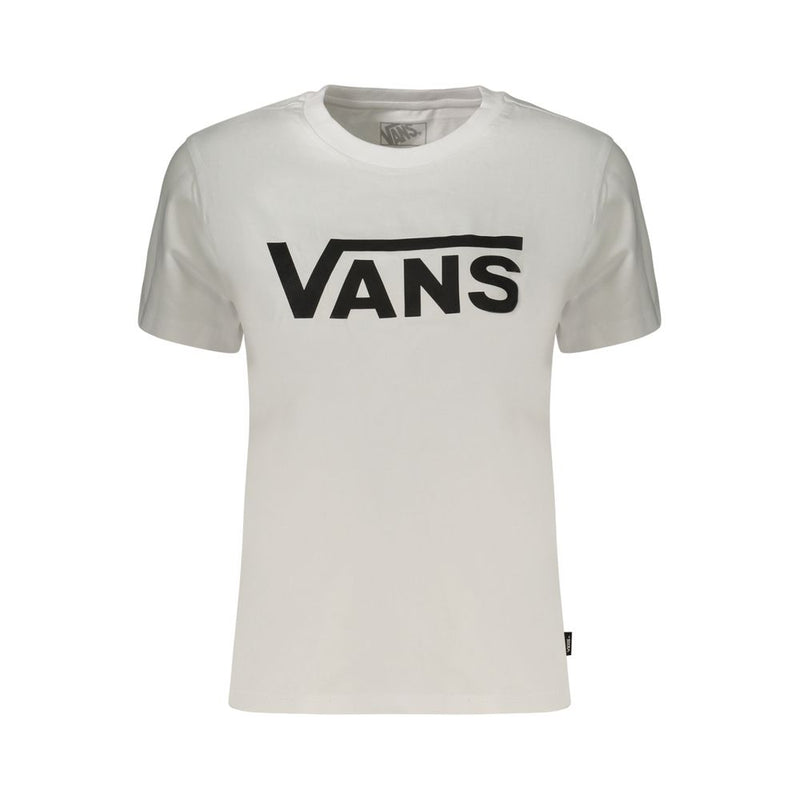 Vans Bianco Cotton Women's T-Shirt - Classic Crew Neck