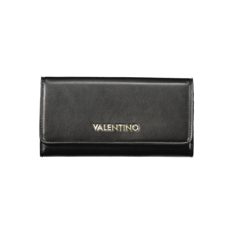 Mario Valentino Black Polyurethane Women's Wallet - Chic & Functional