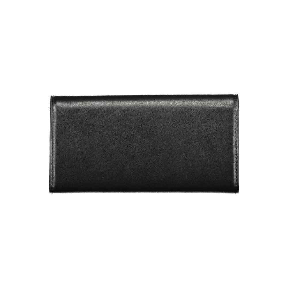 Mario Valentino Black Polyurethane Women's Wallet