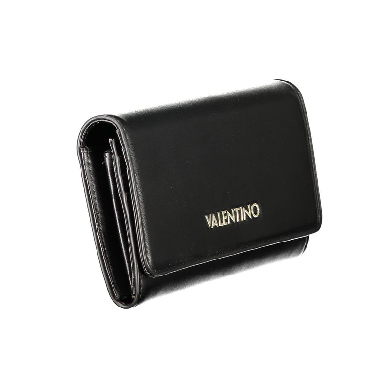 Mario Valentino Black Polyurethane Women's Wallet - Chic & Functional
