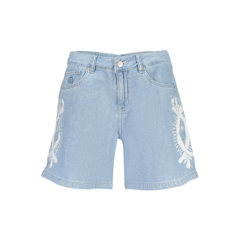 Desigual Wakanda Light Blue Cotton Women's Shorts