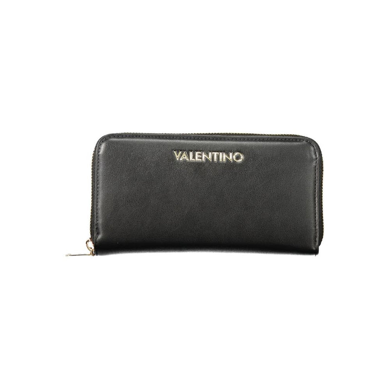 Mario Valentino Black Polyurethane Women's Wallet - Chic & Practical