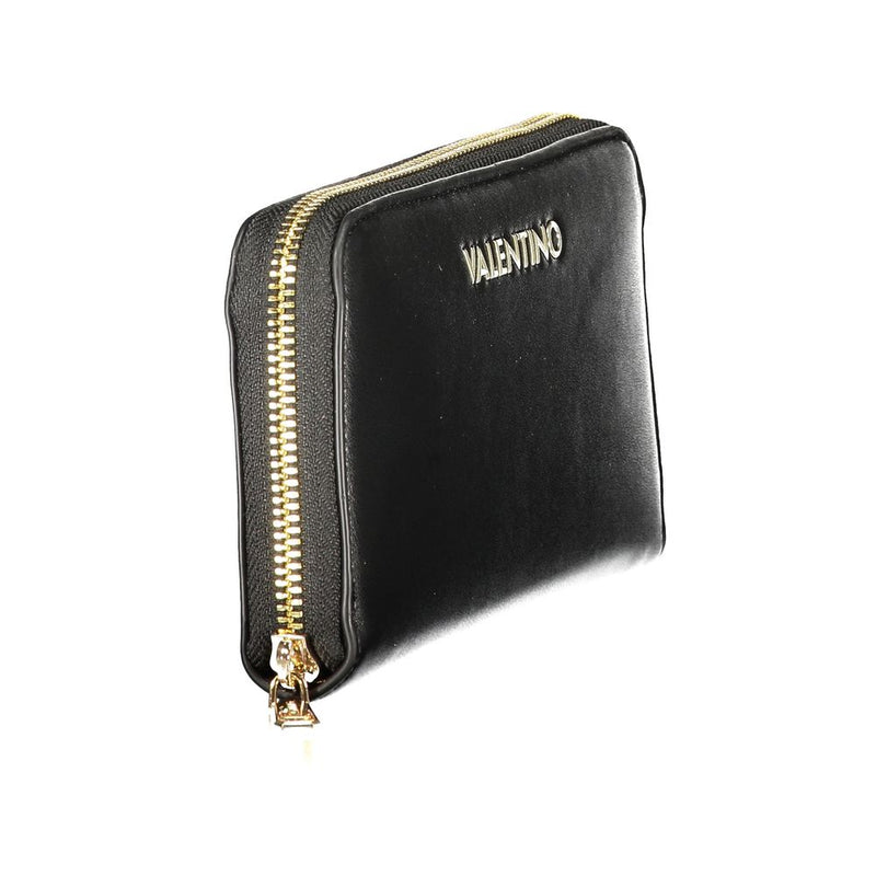Mario Valentino Black Polyurethane Women's Wallet - Chic & Practical