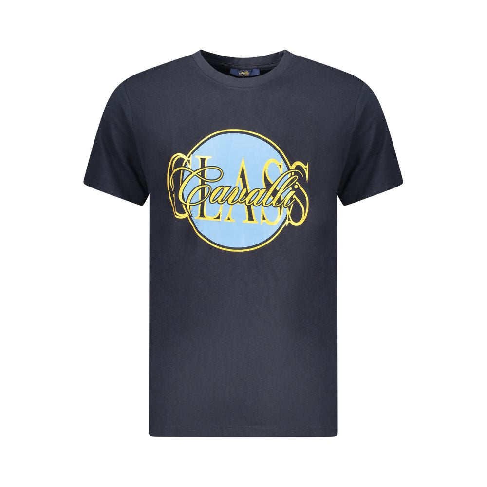 Cavalli Class Blue Cotton Men's T-Shirt