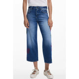 Desigual Azzurro Cotton Women Jeans