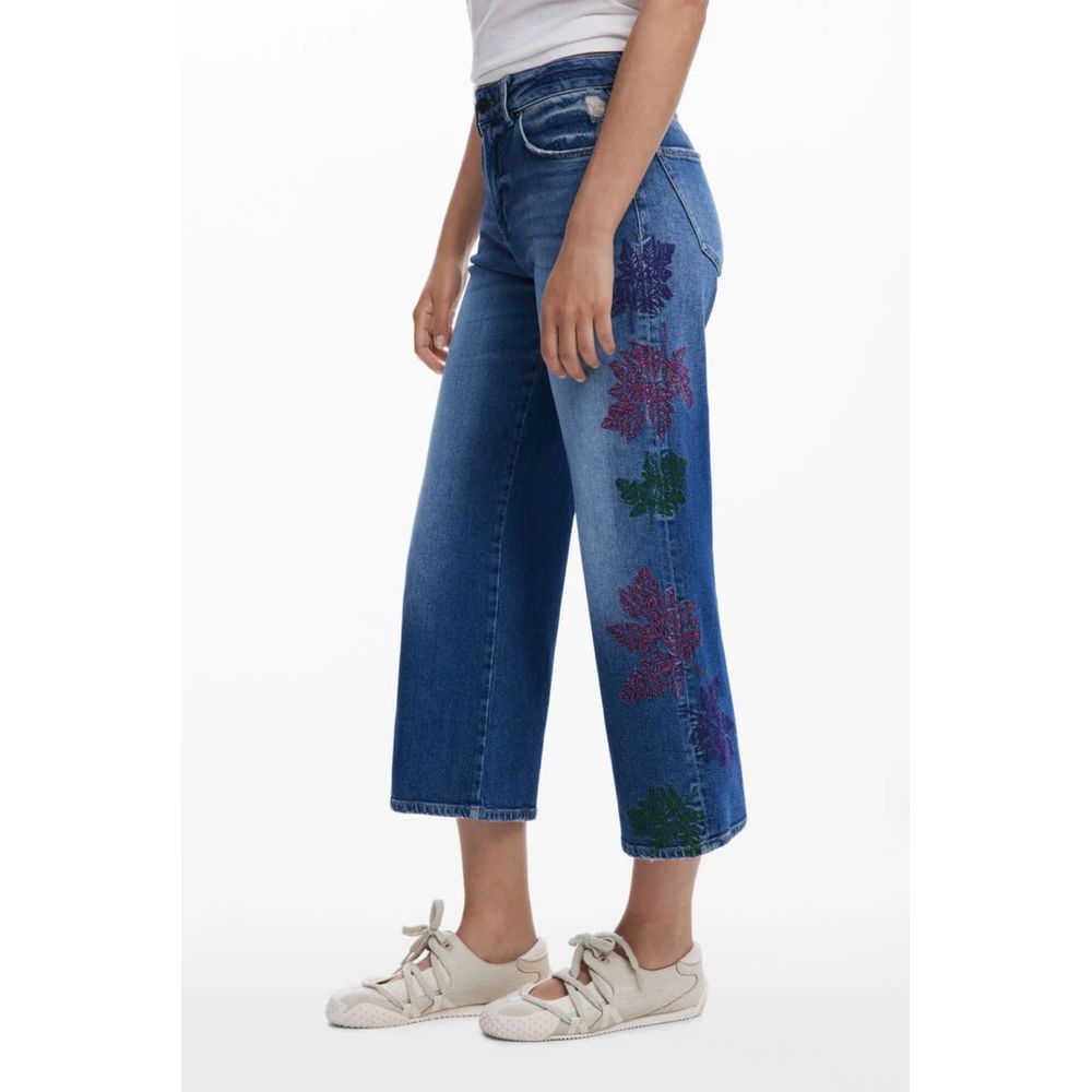 Desigual Azzurro Cotton Women Jeans