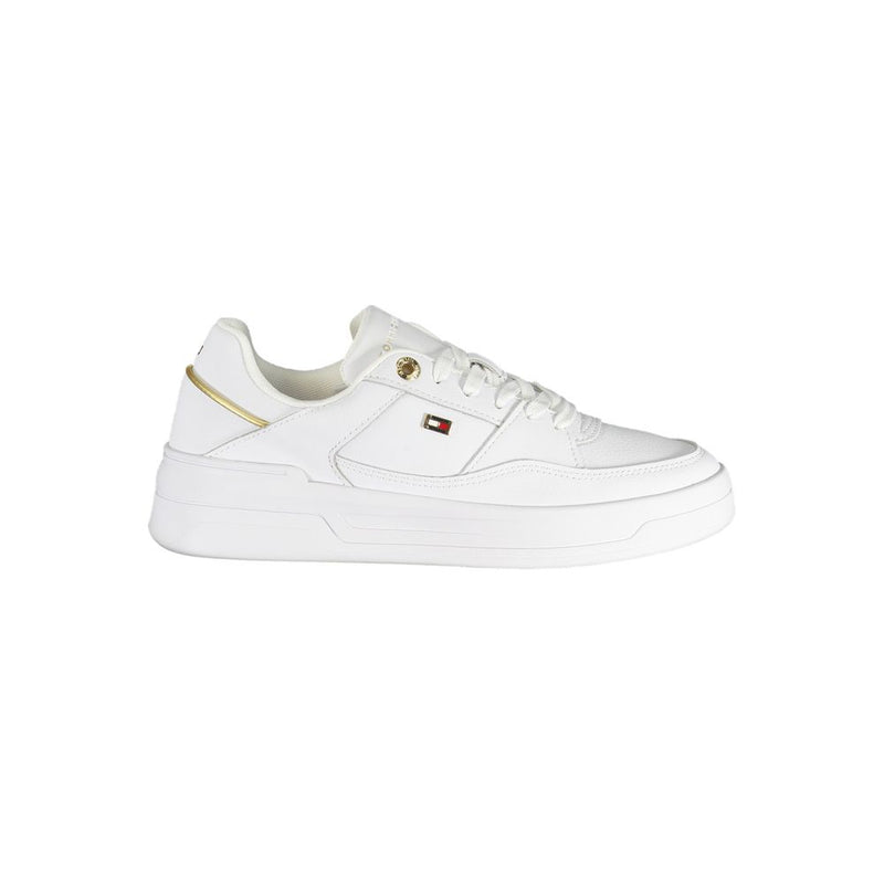 Tommy Hilfiger Bianco Polyurethane Women's Sneaker