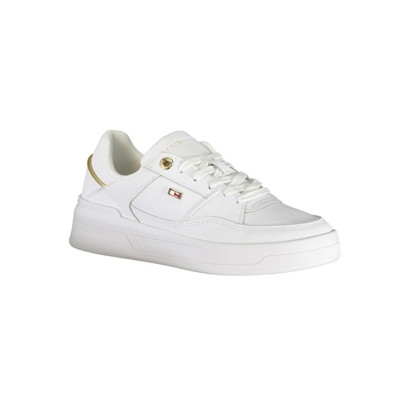 Tommy Hilfiger Bianco Polyurethane Women's Sneaker