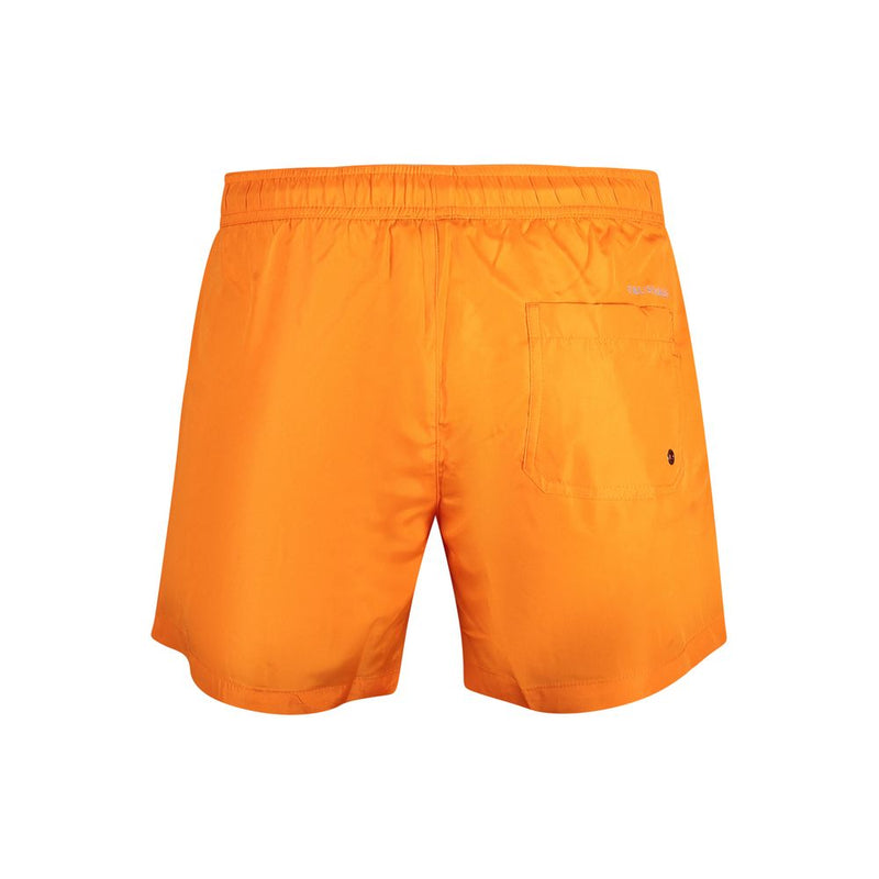 Trussardi Orange Polyester Swim Shorts for Men