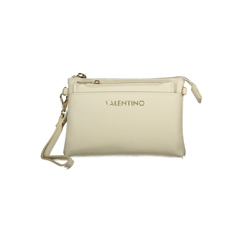 Mario Valentino Beige Polyethylene Wallet with Adjustable Strap
