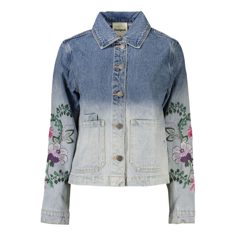 Desigual Dakota Blue Cotton Denim Jacket