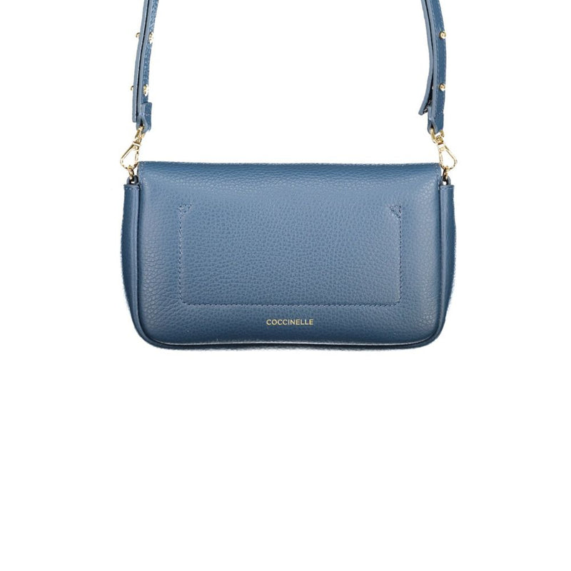 Coccinelle C-ME Lock Mini Bag - Blue Leather Handbag