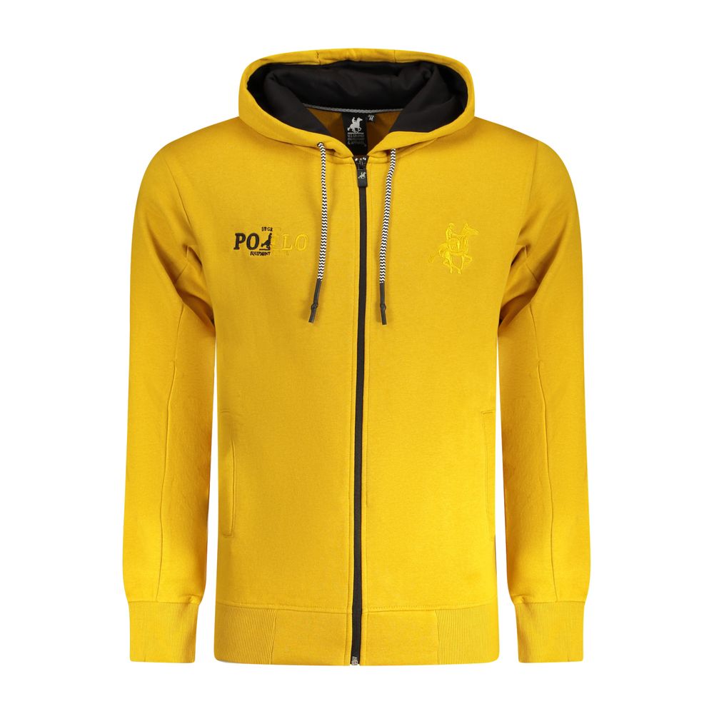 U.S. Grand Polo Yellow Cotton Sweatshirt