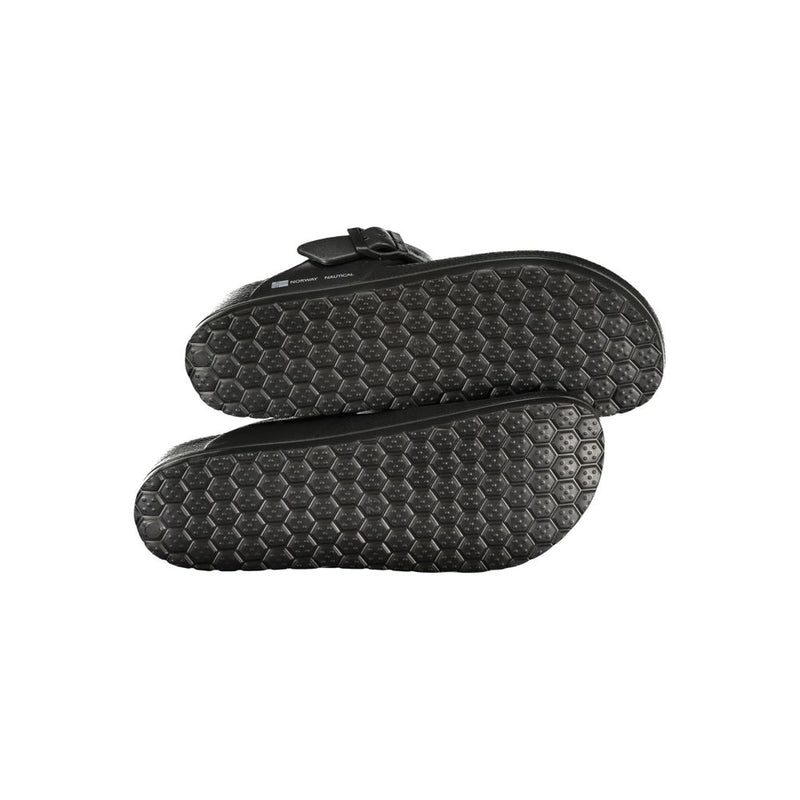 Norway 1963 Black Plastic Flip-Flop Sandals for Men