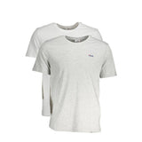 Fila Gray Cotton T-Shirt